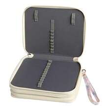 72 Slots Pencil Bag Organizer With Er For Color Pens Or Markers Pencil Case Organizer For Artist - 大理石紫 - 查看 5