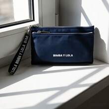Portamonete LOLA, Pochette BIMBA, Bag Tote Unisex, Leggera And Impermeabile, Dotato Di Cerniera - 軍藍 - 查看 6