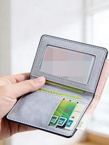 Ví đựng thẻ đa năng siêu mỏng dành cho nam, ví mỏng có ngăn đựng bằng lái xe, khe đựng thẻ chống từ hóa. - Nhiều màu - Xem 5