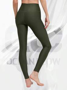 High-Waist Airlift Legging - 綠橄欖 - 查看 2