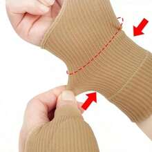 Compression Wrist Support Gloves With Gel Silicone Tape And Ribbed Texture, Enhanced Grip And Thumb Stability - Multicolor - View 5