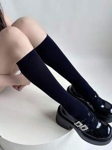1双薄款百搭天鹅绒糖果色短袜，夏季 - 彩色 - 查看 3