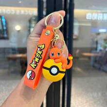 pokemon 1 个宝可梦精灵球钥匙扣，包括伊布和小火龙钥匙扣，动漫收藏钥匙扣，可挂在包包或背包上，是送礼佳品。 - 彩色 - 查看 3