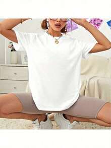 100% cotton Camiseta de manga corta para mujer con estampado de mariposa y texto en español, estilo casual para iglesia, tela suave y elástica, cuello redondo, lavable a máquina, estilo cómodo para las cuatro estaciones, adecuada para estudiantes de español y para estudio bíblico, estilo deportivo elegante, con la frase en español "DEJAME QUIÉ DIOS To TRANSFORME" y diseño de mariposa, conjunto holgado y cómodo para primavera y verano. - Blanco - Ver 5