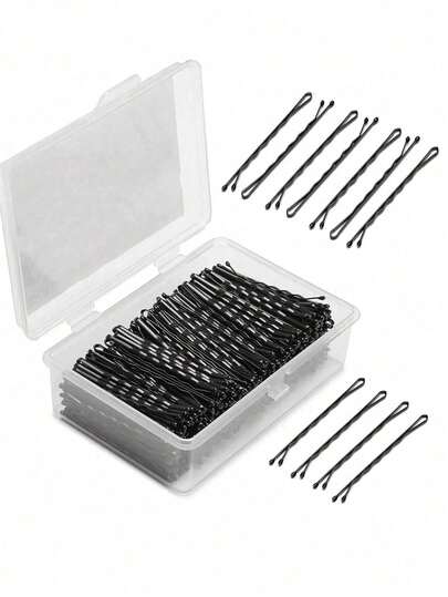 50/100/200PCS Bobby Pins, Crimped Hair Pins For Women, Non Slip Hair Clips Bulk With Storage Box, Great For All Hair Style, Hair Accessories For Women, Accessories, Accessories Women, Hair Accessory, Hair Accessories, Hair Tools, Beauty Accessories, Curly Hair Accessories For Women, Fall, Travel, Hair Tools