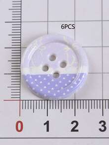 6/12pcs Colorful Striped Buttons, DIY Craft Materials For Clothing, Shoes, Socks, Suitable For Hollow Out Clogs, Hair Clips, Fridge Magnets, Phone Cases And Other DIY Accessories - A - View 21
