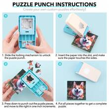 Perce-puzzle 1 pouce | Machine à perforer les puzzles portable | Coupe-puzzle en carton | Puzzle personnalisé à partir de photos | Outil d'artisanat fait main pour image personnalisée - Multicolore - Voir 3