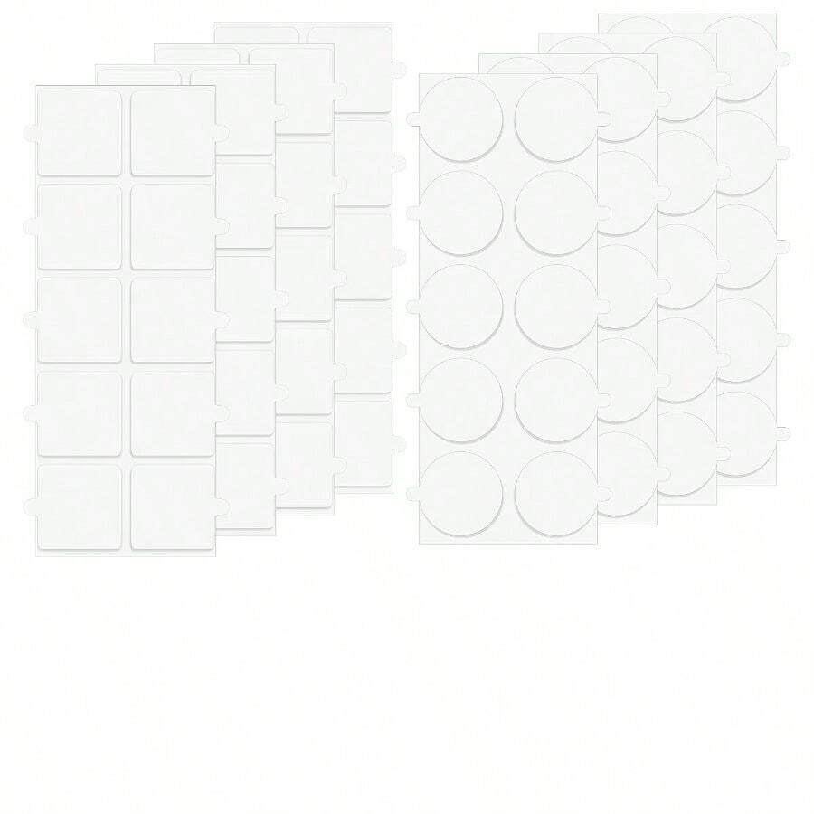 80PCS Adhensive Table Cloth Holder Clips Removable Tablecloth Clip Double Sided Mounting Windproof Transparent Clamps Securing Tablecloths Indoor Outdoor Party Wedding Picnic - Default - View 1