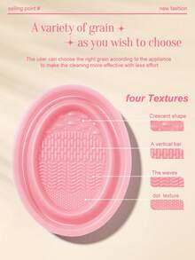 16PCS Makeup Tools Set Including:3PCS Makeup Sponges+3PCS Triangle Powder Puffs+3PCS Circular Powder Puffs+3PCS Facial Cleansing Sponges+1pc Hairband+2PCS Hand Bowl Strap+1pc Makeup Brush Cleaning Tools - Pink - View 9