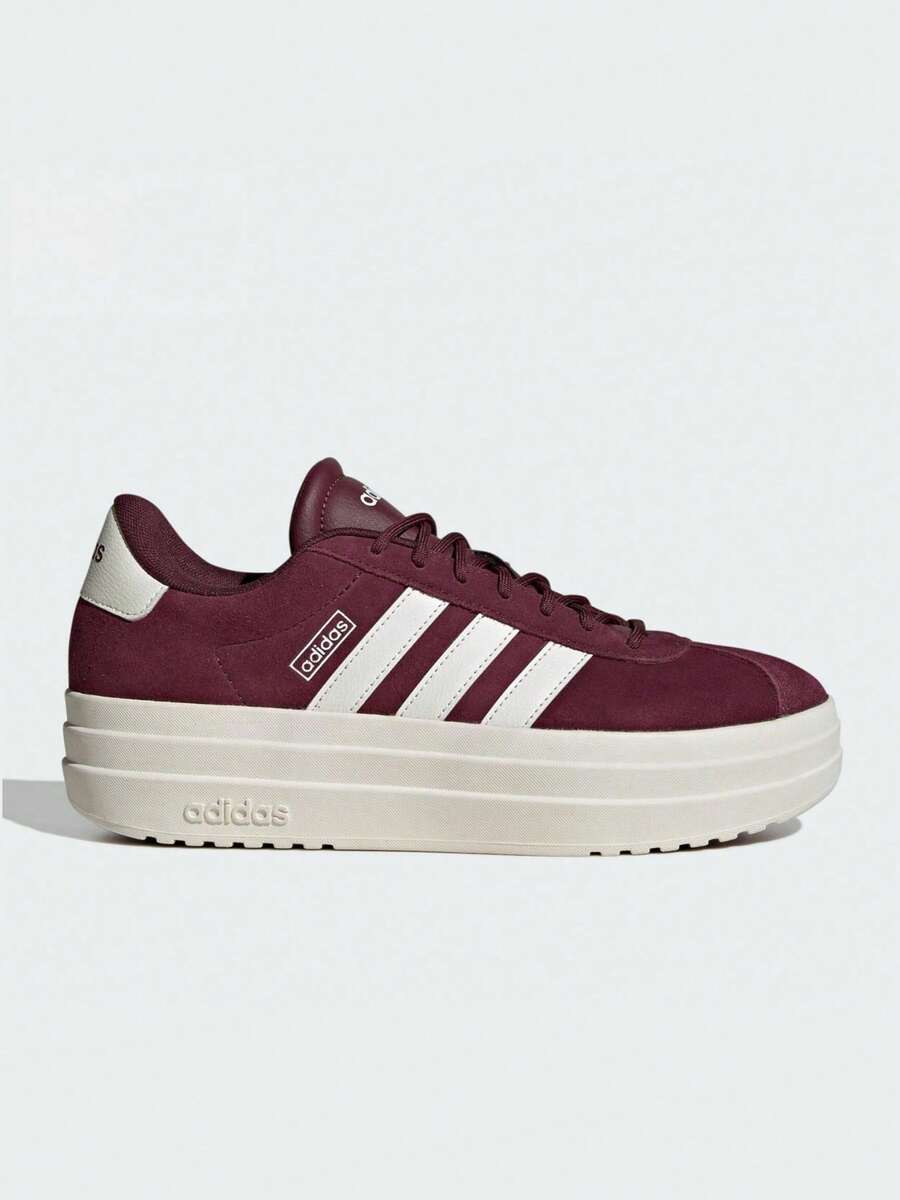 Adidas Giày thể thao cổ thấp chống trượt thoải mái mới dành cho nữ - Màu Đỏ Sâu - Xem 1