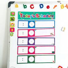 Lachilly 12张可重复使用的每日日程挂卡，适用于学前班、幼儿园、课堂管理、家庭教育的视觉学习工具，教师必备，儿童时间管理工具，适合3岁及以上儿童。 - 彩色 - 查看 8