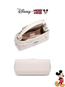 Disney 迪士尼正品米奇金属装饰时尚女士手提包,可爱轻便,配有可调节肩带,适合女孩、青少年和商务人士使用,秋冬季必备单品 - 彩色 - 查看 9