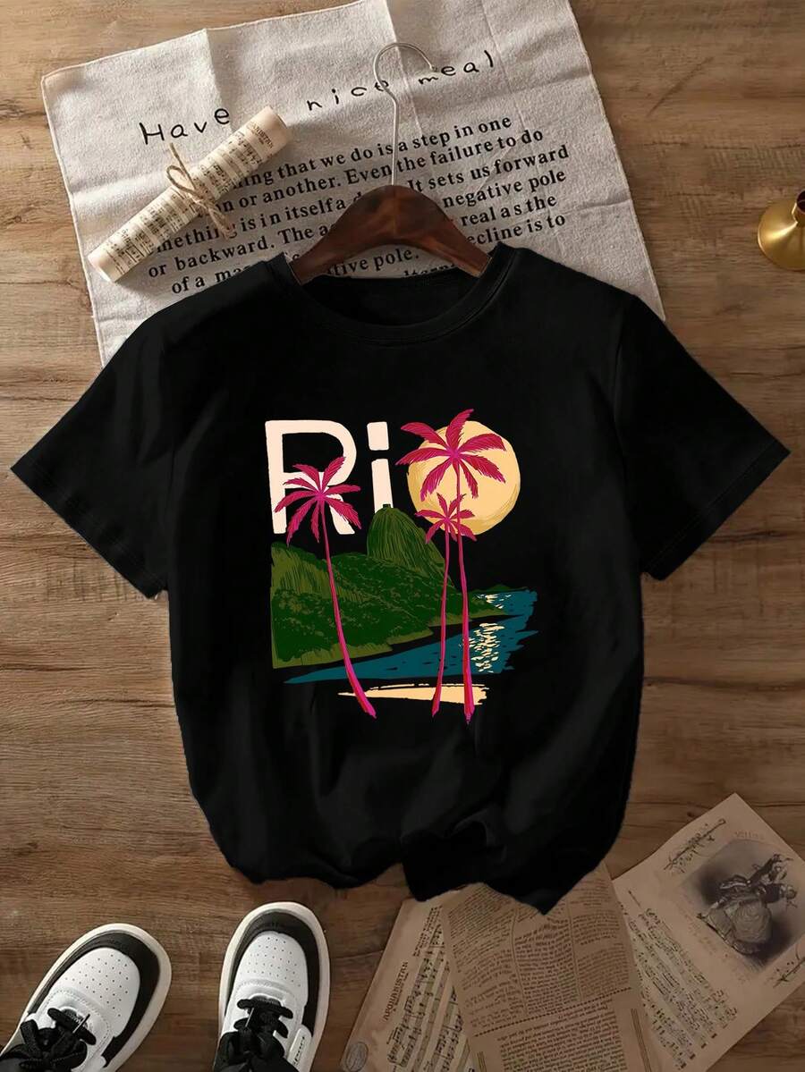Women T-Shirts - Black - View 1