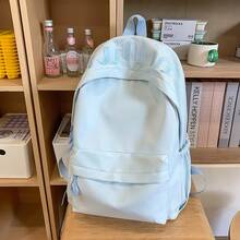 新作日本風ins系高見えで可愛らしいリュックサック、女子中学生・高校生向けカジュアルでシンプルな大容量バックパック - グリーン - チェックする 10