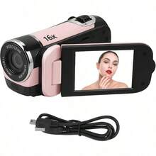 1080P 270° Rotating Screen Digital Camera With 32GB Memory & 16x Zoom, Travel Portable Camcorder, Family Party Recorder, Entry-Level  Camera - Xem 12