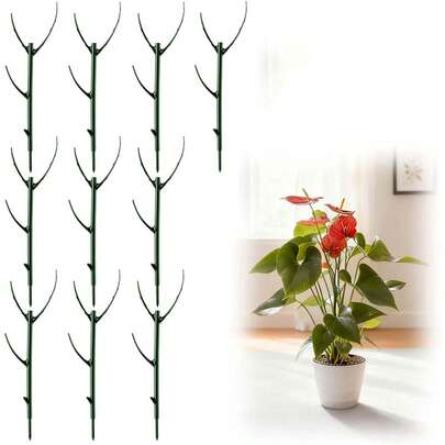 Bộ 9 cọc đỡ cây Monstera xếp chồng được, khung giàn leo cho cây trồng trong nhà/ngoài trời, chậu cây, cây trâm bầu và các loại cây leo khác.