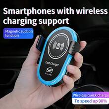 Sạc nhanh không dây từ tính cho điện thoại di động trên ô tô 15W, giá đỡ điện thoại từ tính gắn trên bảng điều khiển và khe gió điều hòa, sạc nhanh rảnh tay, phù hợp với dòng 17/16/15/14/13/12. Khuyến mãi mùa hè nhân dịp Ngày Tưởng niệm. - Một cỡ - Xem 7