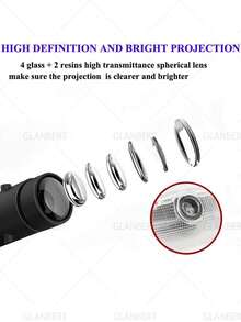 GLANBERT 2 件装 LED 迎宾灯，带幽灵投影，适用于 INFINITI FX G M EX Q 50 Q 60 Q70 QX 50 QX 70 QX80 FX35 FX37 等车型，汽车装饰灯 - Compatible With INFINITI - 查看 2