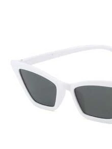1 Cặp kính mắt mèo màu trắng, kiểu dáng tối giản hiện đại, thích hợp làm phụ kiện tiệc cưới, quà tặng cô dâu, đạo cụ chụp ảnh cặp đôi, vật dụng cần thiết cho các sự kiện lãng mạn | Kính ngày lễ | Chi tiết chữ trang trí, trang trí đám cưới - Đen và trắng - Xem 3