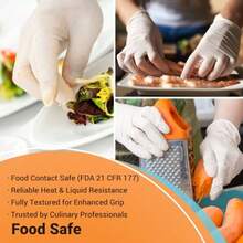 Latex Gloves Disposable Powder Free 4 Mil Food  Food Prep Cleaning Kitchen Gloves - Medium - View 6