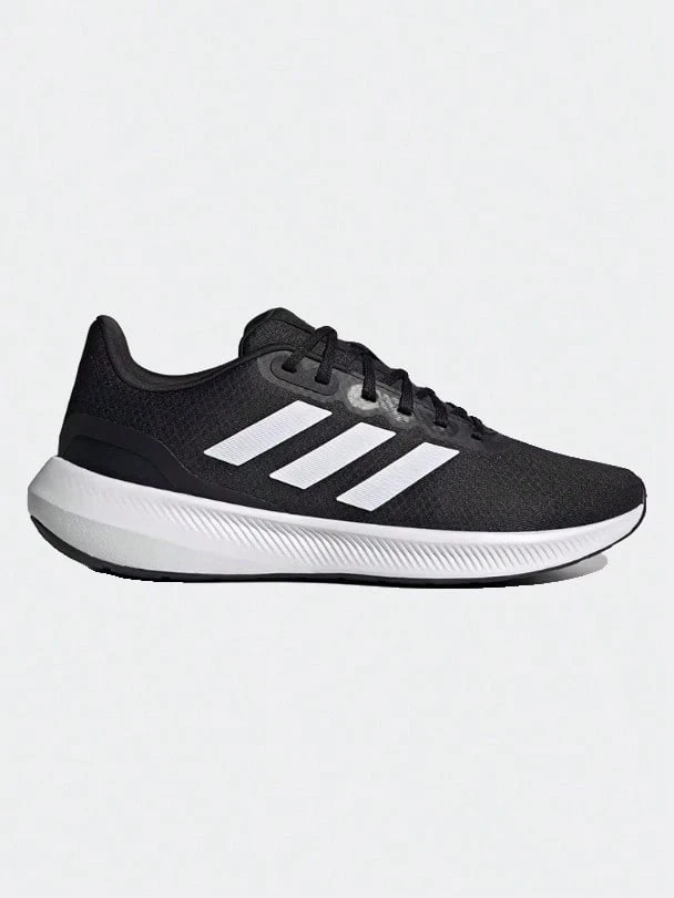 Adidas Men's RUNFALCON 3.0 Sporty And Leisure Running Shoes With Shock Absorption And Breathability - Black - View 1