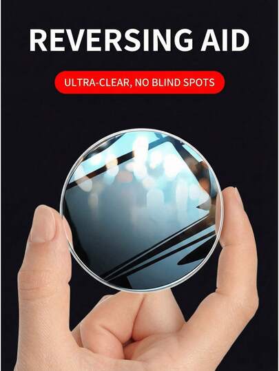 Car Blind Spot Mirrors 4PCS, Wide Angle Convex Rearview Mirror Adhesive, HD Glass For Vehicles Trucks SUVs, Easy Installation To Eliminate Side Blind Zones