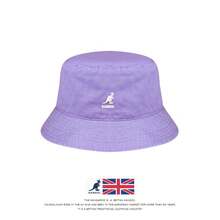 Kangol Kangaroo Hat With Letter Embroidery - A Fishing Hat For Winter With Added Insulation For Sun Protection.This Bucket-Shaped Hat Is Suitable For Both Men And Women And Is A  Brand Product. AEBI - Kiểu khăn tắm - Màu đỏ [Ba nhãn - Chất lượng cao] - Xem 3