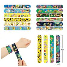 SpongeBob SquarePants Bộ 12 vòng tay PVC hình quần vuông, vòng tay nhạc sĩ hình quần vuông, món quà tuyệt vời nhất cho các dịp lễ, kỷ niệm, phù hợp cho gia đình, bạn bè và các cặp đôi, trang trí ngày lễ, quà tặng ngày lễ, quà tặng tựu trường, quà tặng tốt nghiệp. - Nhiều màu - Xem 2