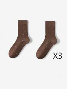 1/2/3/5 đôi tất nữ chấm bi tối giản bằng cotton, kiểu dáng thanh lịch, đa năng, đơn giản, phù hợp với giày bệt, giày thường ngày, dép lê, sandal, mùa xuân/hè/thu. - Nhiều màu - Xem 28