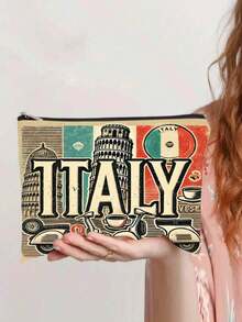 Y2K Aesthetic Amalfi Lemon Makeup Bag Cute Limoncello Cosmetic Pouch - View 7