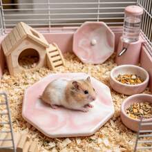 Hamster Cooling Mat, Anti-Bite And Anti-Flip, Random Texture, Easy To Clean, Perfect Choice For Cooling Hamsters In Summer, Also Suitable For Small Pet Cages And Landscape Decoration. Suitable For Small Hamsters. - View 1