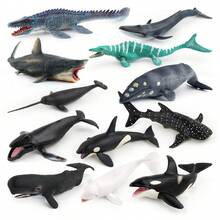 Juguetes de modelos realistas de animales marinos, tiburón y plesiosaurio - Multicolor - Ver 1