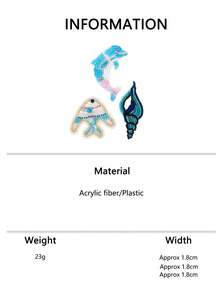 1枚手工串珠海洋生物主题戒指，鱼、海豚、贝壳造型，适合夏季海滩度假，甜美Y2K音乐节饰品 - 海豚 - 查看 8