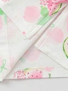 Balabala Váy ngủ mùa hè cho bé gái 2026, đồ ngủ mềm mại ngọt ngào, chất liệu cotton nhẹ thoáng khí, váy mặc nhà thoải mái, thiết kế dễ thương. - tông màu trắng đỏ - Xem 6