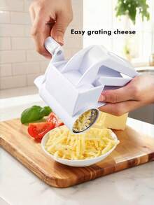 1pc Rotary Cheese Grater, Creative Cheese Shredder, Multi-Function Cheese Grater, Kitchen Tool - View 8