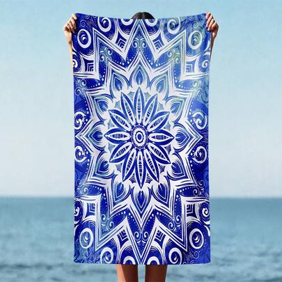 1 chiếc khăn tắm biển mềm mại in họa tiết Mandala, chất liệu sợi siêu mịn, thích hợp cho bãi biển, hồ bơi, cắm trại và du lịch, phòng tắm, tập thể dục, yoga. Khăn tắm sợi siêu mịn mềm mại và thoải mái, cực kỳ dễ chịu, khăn tắm biển thời trang, khăn tắm siêu thấm hút, nhẹ và dễ mang theo, chống gió và chống nắng, chống cát cho du lịch mùa hè, trang trí phòng tắm cho kỳ nghỉ. Bạn sẽ hối tiếc nếu không mua chiếc khăn tắm biển tuyệt vời này. Vật dụng cần thiết cho mùa hè.