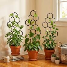 Honeycomb Plant Climbing Trellis, Rust-Resistant Design, Suitable For Potted Vines And Flowers, Space-Saving Indoor/Outdoor Garden Support - A - View 1