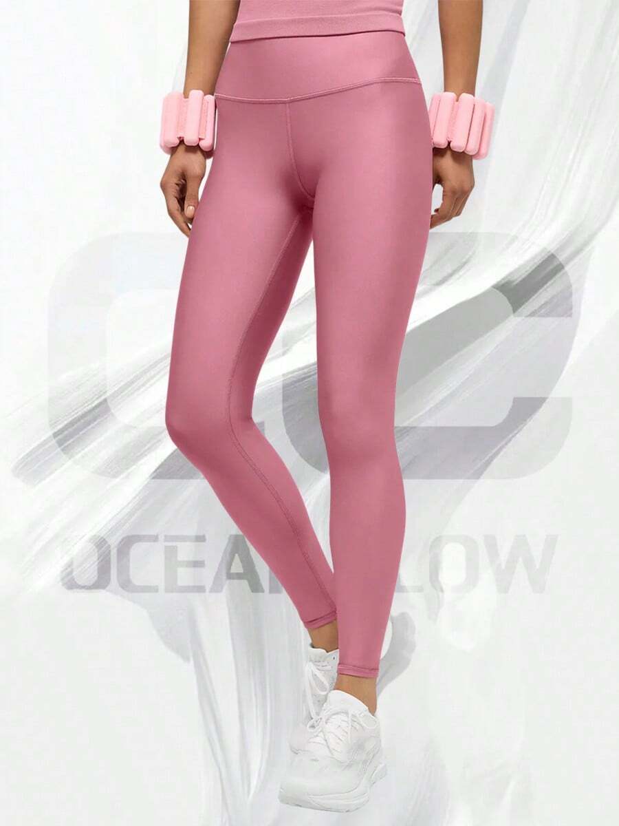 High-Waist Airlift Legging - Pink Wild Rose - View 1