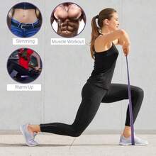 XISIYUJZ 5pcs Resistance Bands Set, Suitable For Strength Training, Stretching, Home Fitness Equipment For Pilates, Yoga, Physical Therapy, Leg, Butt, Arm Exercises, Suitable For Men And Women - Multicolor - View 6