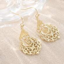 Vintage Gold Earrings - Vintage Inspired Dangerous Earrings, Handmade Jewelry - Gold - View 4