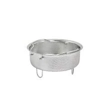 304 Stainless Steel Mesh Steamer Basket, Round Colander With Handle & Legs, Multipurpose Strainer For Cooking Steaming Rinsing - One Size - View 7