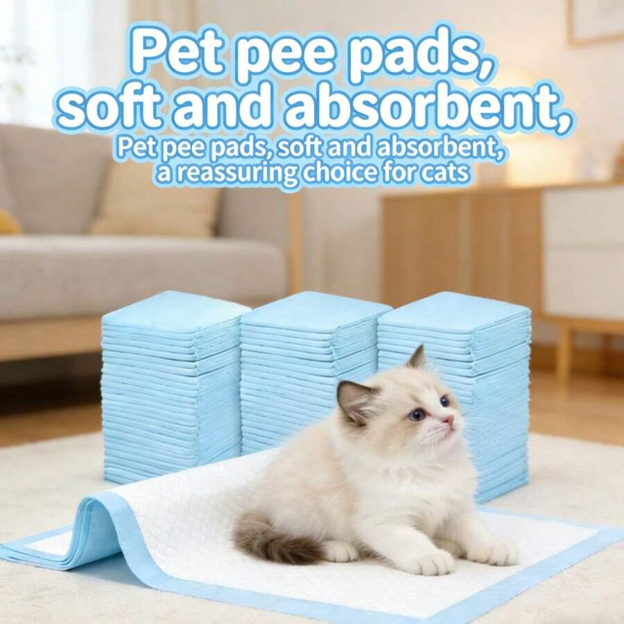 20片装一次性幼犬训练尿垫,适用于狗、猫、兔子和仓鼠,超强吸水,用于狗狗如厕训练,宠物训练垫,防漏设计,卫生宠物护理,耐用一次性尿垫,小型动物护理 - 均碼 - 查看 1