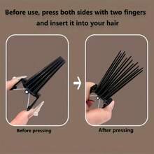 5pcs ABS Hair Root Volumizing Clips - Instant High Bun & Fluffy Hair Styling Tools For All Hair Types - Multicolor - View 6