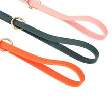 Waterproof Short Dog Leash, Durable PVC Pet Lead With Gold Ring & Hook, Bite-Resistant Short Training Leash For Walking & Obedience - Multicolor - View 7