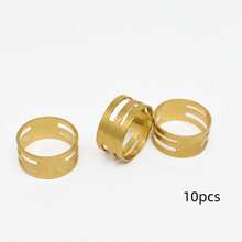 10pcs Copper Open Jump Rings, Convenient To Open, Suitable For DIY Jewelry Making Such As Bracelets, Necklaces, Best Choice For Jewelry Enthusiasts - Yellow Gold - View 13