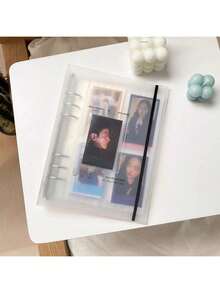 1个A5 DIY相册剪贴簿日记本卡片夹，白色封面（不含内页），返校季 - A5 - 查看 1