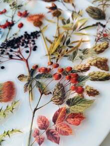 1 Pack Of 40 Pcs Vintage Forest Floral Plant Fruit PET Stickers, Retro DIY Decorative Collage Materials - DT1772 - View 3