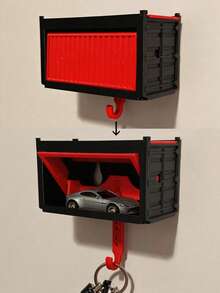 Hộp đựng phụ kiện cơ khí cho mô hình xe hơi tỷ lệ 1:64 - Giá đựng chìa khóa không cần ốc vít và hộp đựng mô hình. - Nhiều màu - Xem 8