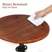 Farmhouse Round Wooden Table Top 19.7 DIY For Bistro Table Breakfast Table Pub Table Bar Table Durable Solid Pine Wood Pine Wood 50cm - Brown - View 7