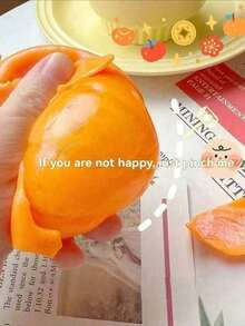 Funny Squeezing Banana Squishy, Novelty Orange Squeeze Stress Ball, Prank Joke Fruit Squeeze Toy, Stress Relief Squishy Toys For Relaxation, Ideal For Holiday Party Favors, Easter, Halloween & Thanksgiving - 1個 - 查看 7